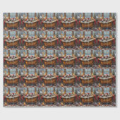 Sphynx Cat Christmas Luxury Bath Holiday ラッピングペーパー (フラット)