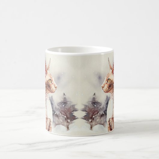 Sphynx Cat Coffee Mug コーヒーマグカップ (中央)