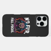 Sphynx Cat Gamer Full Focus Artwork iPhoneケース (裏面横)