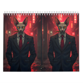 Sphynx Cat Humor Art | Flexible Quote Design カレンダー