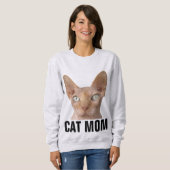 SPHYNX CAT MOM LADIES Tシャツ (正面フル)