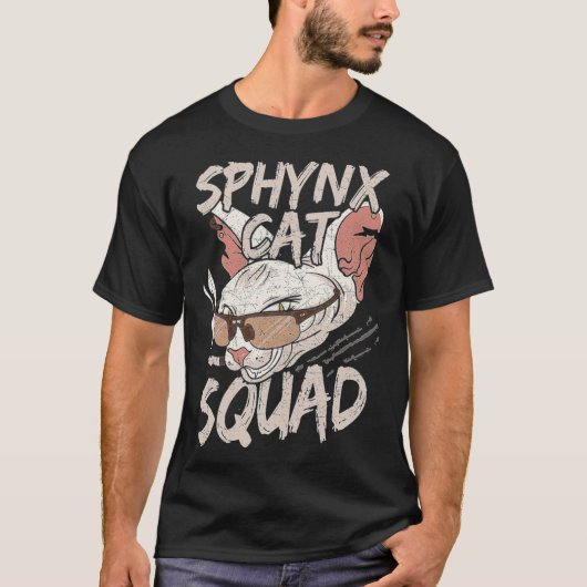 Sphynx Cat Squadギフト&インタ最高のインフレンズs ch Tシャツ (正面)