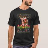 Sphynx Cat  Ugly Santa Riding Sphynx Cat Christmas Tシャツ (正面)