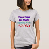 Sphynx Cat Women's Tシャ熱狂するツ Tシャツ (正面)