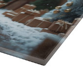 Sphynx Cats Christmas Snow Holiday カッティングボード (角)