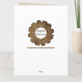 Sphynx DevonレックスCat Large Sepia Photograph カード (裏面)