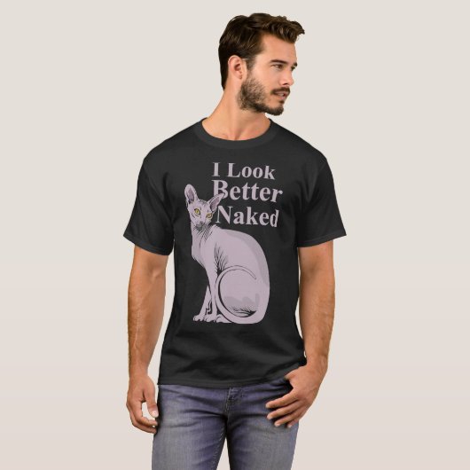 Sphynx Funny Cat Kitten Gift Tシャツ (正面フル)