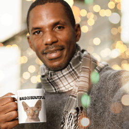 SPHYNX HAIRLESS CATS, mugs, Bald is beautiful Coff コーヒーマグカップ