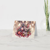 Sphynx Kittensクリスマスカード カード (正面)