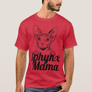 Sphynx Mama Dark Cat Cats Sphynx Mom Sphynx Mum Tシャツ