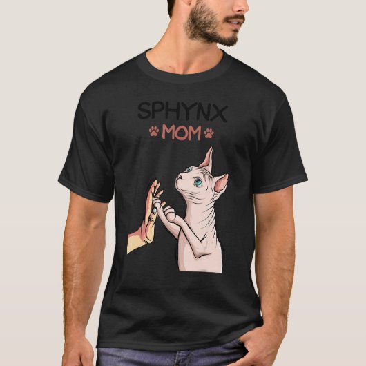Sphynx Mom Cat Sphinx Hairless Cat Owner lovers Tシャツ (正面)