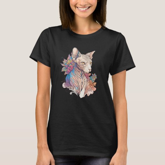 Sphynx Mom Cat Sphinx Hairless Cat Owner Sphynx Ca Tシャツ (正面)