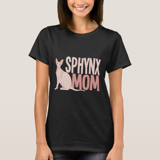 Sphynx Mom Cat Sphinx Hairless Cat Owner Tシャツ (正面)