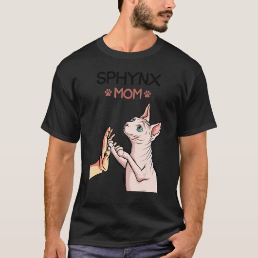 Sphynx Mom Cat Sphinx Hairless Cat Owner Tシャツ (正面)