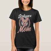 Sphynx Mom Sphynx Cat Tシャツ (正面)
