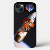 Spica Mission Patchと宇宙飛行士の電話カバー Case-Mate iPhoneケース (裏面)