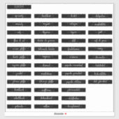 Spice Jarラベル シール (シート)