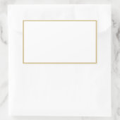 Spice jar金ゴールド縁ど空白の長方形ラベル 長方形シール (バッグ)