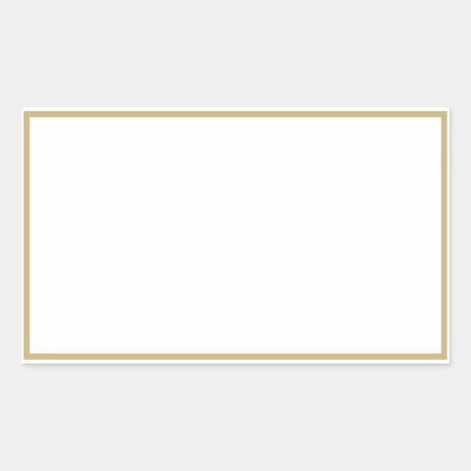 Spice jar金ゴールド縁ど空白の長方形ラベル 長方形シール (正面)