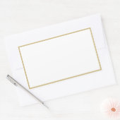 Spice jar金ゴールド縁ど空白の長方形ラベル 長方形シール (封筒)