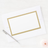 Spice jar金ゴールド縁ど空白の長方形ラベル 長方形シール (封筒)