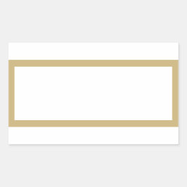 Spice jar金ゴールド縁ど空白の長方形ラベル 長方形シール