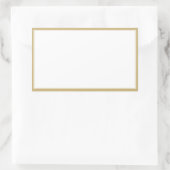 Spice jar金ゴールド縁ど空白の長方形ラベル 長方形シール (バッグ)