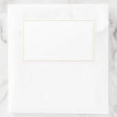 Spice jar金ゴールド縁ど空白の長方形ラベル 長方形シール (バッグ)