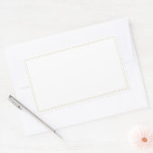 Spice jar金ゴールド縁ど空白の長方形ラベル 長方形シール (封筒)