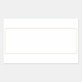 Spice jar金ゴールド縁ど空白の長方形ラベル 長方形シール