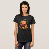 SPICE LATTE Fall Coffee Pumpkin Spice Thanksgiving Tシャツ (正面フル)