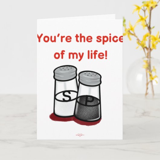 Spice of My Life Valentine's Day Card カード (黄色い花)