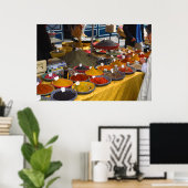 Spices、Market Day、Aix-en-Provence、フランス ポスター (ホームオフィス)