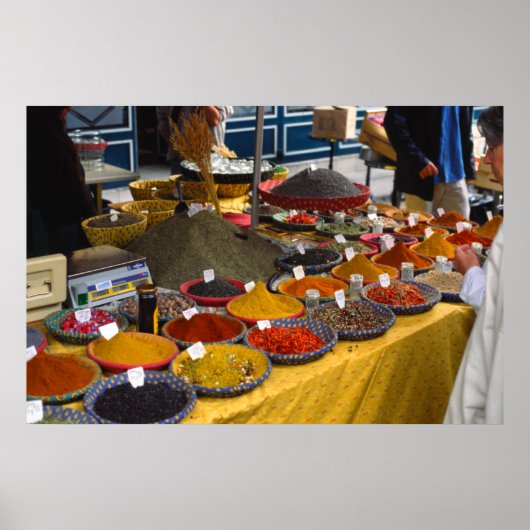 Spices、Market Day、Aix-en-Provence、フランス ポスター (正面)