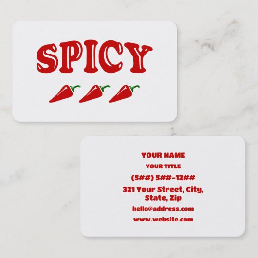SPICY 名刺 (正面/裏面)