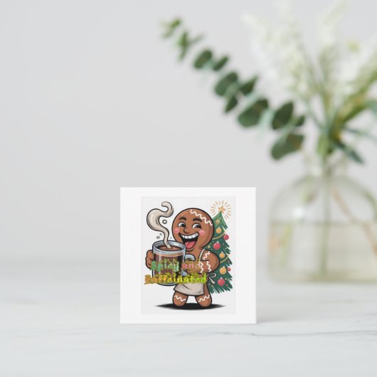 Spicy and Caffeinated スクエア名刺 (スタンド正面)