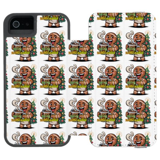 Spicy and Caffeinated Incipio iPhoneウォレットケース (フォリオ Open)