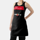 Spicy Apron - Custom Text Chili Cook Off Gift エプロン (インサイチュ)