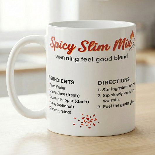 Spicy Lemon Ginger Cayenne Warm Tea Recipe  コーヒーマグカップ