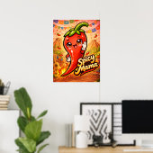 Spicy Mama - Hot Stuff - Foodie Fiends ポスター (ホームオフィス)