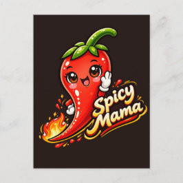 Spicy Mama - Hot Stuff - Foodie Fiends ポストカード