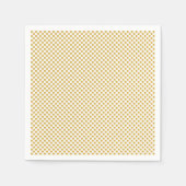 Spicy Mustard Polka Dots スタンダードカクテルナプキン (正面)