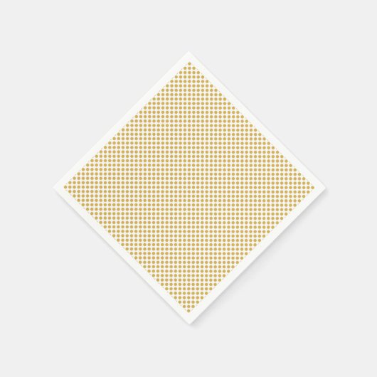 Spicy Mustard Polka Dots スタンダードカクテルナプキン (角)