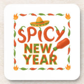 Spicy New Year コースター (正面)