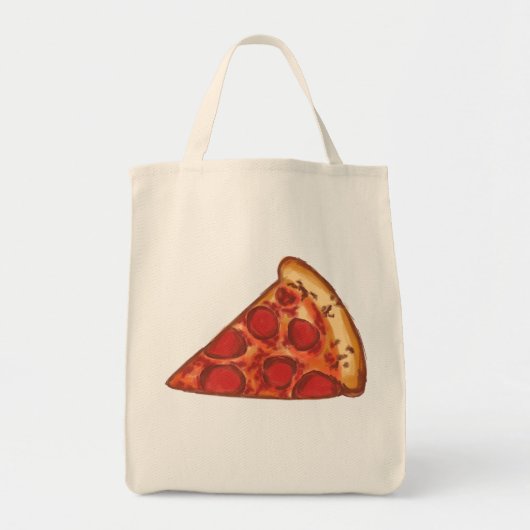 Spicy piza watercolor design トートバッグ (正面)