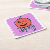 Spicy Pumpkin Spice スクエアペーパーコースター (アングル)