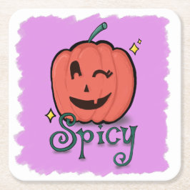 Spicy Pumpkin Spice スクエアペーパーコースター