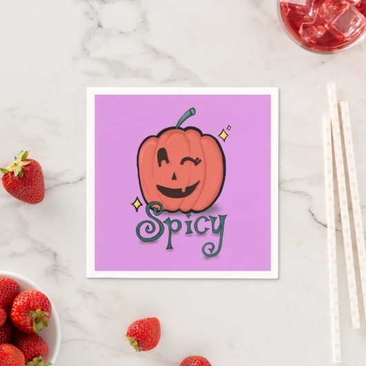 Spicy Pumpkin Spice スタンダードカクテルナプキン (インサイチュ)