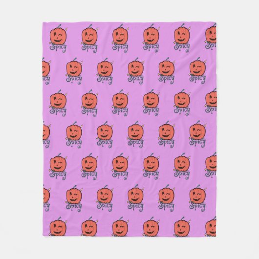 Spicy Pumpkin Spice フリースブランケット (正面)