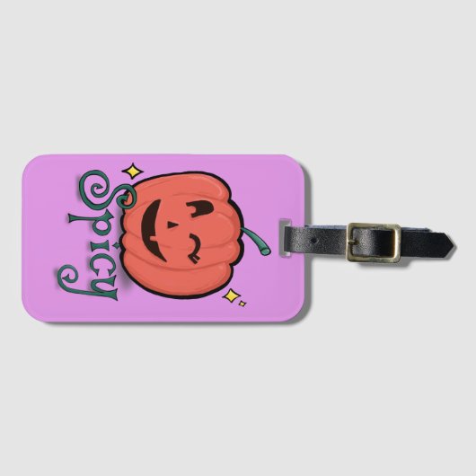 Spicy Pumpkin Spice ラゲッジタグ (正面横)